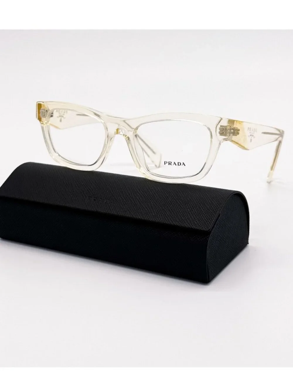 New Prada Unisex Eyeglasses PRB01V 19X1O1 Clear Unisex Eyewear
